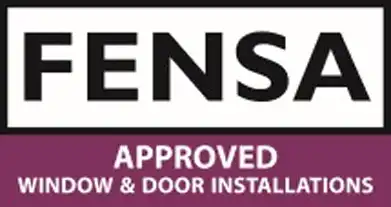 FENSA approved logo highlighting window and door installations.